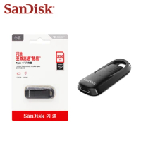 Original SanDisk USB CZ480 Type C USB 3.2 Gen1 флешка usb 64GB 128GB 256GB Memory StickUltra Slider USB Flash Drive For Phone
