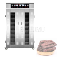 50Layer Commercial Dehydrator 6KW Food Dried Fruit Machine Fruit Tea Vegetable Soluble Beans Air-Dried Pet Meat Food Dryer
