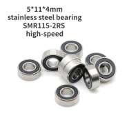 Fishing gear line cup bearing 5*11*4mm stainless steel bearing SMR115 2RS deep groove ball