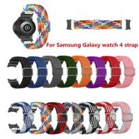 Suitable for Samsung Galaxy Smart Watch 4 Elastic Braided Nylon Adjustable Strap