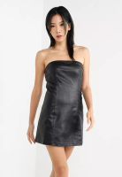 Peppermayo Brooklyn Baby Tube PU Mini Dress