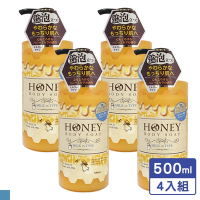 第一石鹼 HONEY 蜂蜜牛奶 保濕沐浴乳 500ml 4入組