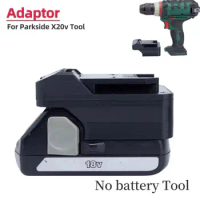 For Hikoki Adapter For Hitachi 18v Li-ion Convert To For Lidl Parkside X20V Lithium Battery Power Tools Converter Connector