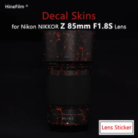 Nikkor 85 F1.8 S Lens Decal Skin Protective Cover Stickers for NIKON Z 85mm f/1.8 S Lens Protector Anti-scratch Cover Film