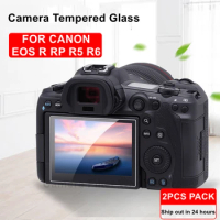 2PCS R5 R3 R7 R8 R50 Camera Glass Hardness Tempered Glass Ultra Thin Screen Protector for Canon EOS R5 R6 R RP Camera