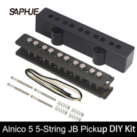 [Pickup DIY Kits] Alnico 5 5JB Pickup Kits- Fiber Bobbin/Alnico V Pole Piece/Waxed Cloth Cable for 5-String Jass Bass