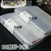 photo album แฟ้มการ์ด card folder แฟ้มใส่การ์ด B5 แบบด้าน ใสแบบพลิกได้ สำหรับจัดเก็บบัตร/โปสการ์ด แล
