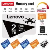 Lenovo 2TB Micro TF/SD Memory Card 1TB 512GB SD/TF Flash Memory Card 256GB 128GB Mini SD Card For Phones Camera Nintendo Switch