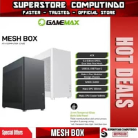 Casing GameMax Mesh Box ATX Gaming PC Case Computer Putih