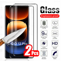 For vivo iQOO 12 Pro 5G Glass 2Pcs Curved Tempered Glass iQOO12Pro iQOO12 Pro Pro12 12Pro V2329A 2023 6.78inch Screen Protector