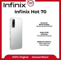 Hp Infinix Hot 70 Ram 6GB Internal 256GB Garansi Resmi Silver