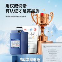 【金屬手提拉環】清倉原裝正品48v鋰電池磷酸鐵鋰外賣快遞兩輪電動車60V三輪車電瓶—貼心服飾