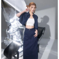 【MAJOR MADE】自訂工裝口袋時髦長裙(#工裝#長裙)