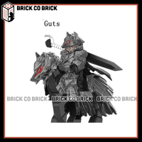 Nhân vật Guts và Ngựa Guts Đồ chơi Lắp ráp Binh Lính Trung Cổ Mô hình Hiệp Sĩ Guts Và Ngựa Chiến FQ1