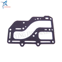 Boat Motor Exhaust Cover Gasket 350-02306-2 350023062M fit Tohatsu Nissan Outboard Engine NS M 9.9HP 15HP 18HP 2-stroke, 2cyl
