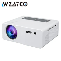 WZATCO W1 1920*1080P 4K LED Projector Smart WIFI Android 9.0 Proyector Home Theater Media Video player 6D Keystone Game Beamer
