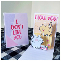 Cute Pop Up Greeting Card I Don’t Like You Wish Card Kad Ucapan Comel Stationery