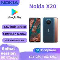 Nokia X20 5G SmartPhone CPU Qualcomm Snapdragon 480 Battery capacity 4470mAh 64MP Cameraoriginal used phone