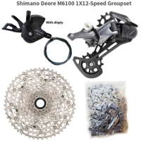 SHIMANO DEORE M6100 Groupset MTB Mountain Bike Groupset 1x12 -Speed Shift level Rear Derailleur 10-51T Cassette Chain