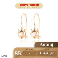 Anting-Anting Emas 8K Mata Satu 8K Wahyu Redjo AN-8K-30010394