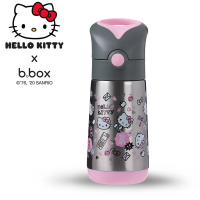 澳洲 b.box Kitty不鏽鋼吸管保冷杯350ml-百變Kitty(保溫)★愛兒麗婦幼用品★