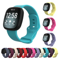 Silicone Strap For Fitbit Versa 3 4 Smart Watch Replacement Wristband For Fitbit Sense 2 Waterproof Sport Watchband Accessories