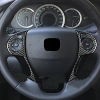2Pcs Auto Steering Wheel Button Stickers for Honda Accord 2013-2017