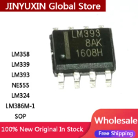 50PCS LM358 LM393 LM339 LM324 NE555 SMD LM358DR LM324DR LM339DR LM393DR NE555DR LM386 LM386M-1 SOP Amplifier Circuit New IC Chip