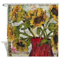 Custom Beethoven Bouquet Shower Curtain