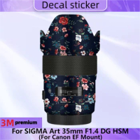 For SIGMA Art 35mm F1.4 DG HSM for Canon EF Mount Lens Sticker Protective Skin Anti-Scratch Protector Film art35 f/1.4 35/1.4