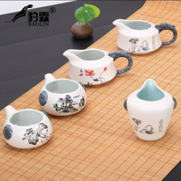 陶瓷茶海公道杯茶漏套裝功夫茶具配件分茶器