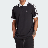 Adidas 3-STRIPE Polo 男款 黑白色 休閒 運動 百搭 撞色 復古 短袖 polo衫 IL2501