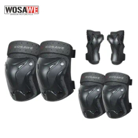 WOSAWE Kids Youth Knee Elbow Wrist Pads Outdoor Multi-Sport Protective Gear Set For Roller Skating Cycling Skateboarding Scooter