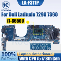 For Dell Latitude 7290 7390 Notebook Mainboard LA-F311P 0N71GK 0858KT 02D68W 0RMD5P 0T46Y8 0HFXXW i5 i7 8th Laptop Motherboard