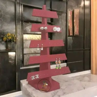 Tempat Display Perhiasan Anting, Tempat Pajangan Anting Putih