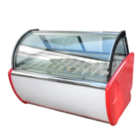 New Design 14 Trays Commercial Gelato Ice Cream Fridge Mini Chest Ice Cream Display Showcase Refrigerator Freezer