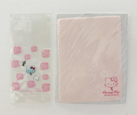 【震撼精品百貨】寵物貓_Charmmy Kitty~三麗鷗 寵物貓手機銀幕貼紙(附擦拭布)-玫瑰花#56351