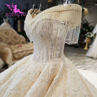 AIJINGYU Princess Wedding Dresses Luxury Real Sample Store Frocks 2021 Balls Summer Shopping Mexican Wedding Dress