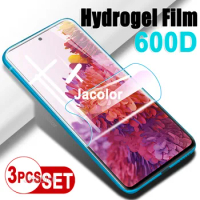 3PCS Water Gel Protector For Samsung Galaxy S20 Fe S20Fe Screen Protector Cover Safety Hydrogel Film S 20 Fe 20Fe Soft Not Glass