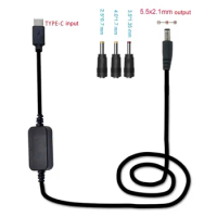36W USB Type PD to 12V 2.5 3.5 5.5mm Conveter Adapter Cable Cord for Wifi Router Laptop LED Light CCTV Camera