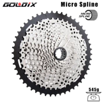 GOLDIX Bicycle Cassette MS Structure 12 Speed 10T-50T/10T-52T MS Bicycle Freewheel Suitable for Shimano Micro Spli*e M7100 M8100