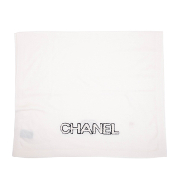 CHANEL細柔針織輕薄喀什米爾圍巾 (米白)