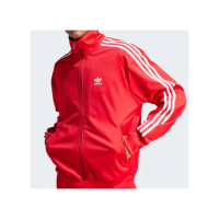 【adidas 愛迪達】Og Adicolor Firebird 男款 紅色 立領 拉鍊 口袋 運動 外套 IJ7060
