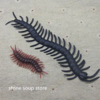 10/24pcs April Fool's Day Toys Realistic Centipede Simulation Bug Scolopendra Chilopod Scary insect Holloween Trick Joke Toys