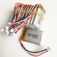 10 PCS 3.7V 500mAh Lithium Polymer LiPo Rejected Battery JST ZH 1.5mm 3pin Connector 582535 For Mp3