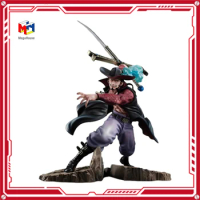 In Stock Megahouse POP MAX ONE PIECE Mihawk Falkenauge New Original Anime Figure Model Toy for Boy Action Figure Collection Doll