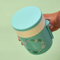 BONBOX BTW30 Kotak Bekal Makanan Lunch Box Set Bahan Plastik Hijau Sayur Sendok Kitchenware