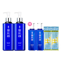 【KOSE 高絲】雪肌精豪華套組(500mLx2贈360mLx2+水敷容28枚 母親節禮物)