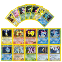 Pokémon Neo Genesis Series Flash Cards Feraligatr Giovanni's Gyarados Pokemon Shining Collection Cards Kids Toys