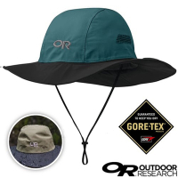 【Outdoor Research】Seattle Sombrero GORE-TEX防風防水遮陽圓盤帽(可變造型).牛仔帽_280135-1838 地中海綠/黑